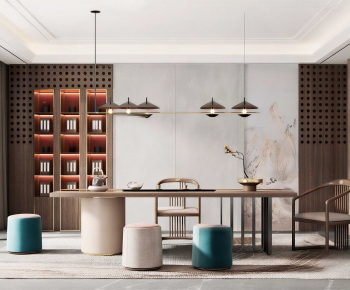 New Chinese Style Tea House-ID:730160957