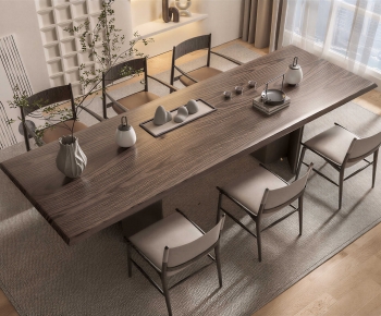 New Chinese Style Tea Tables And Chairs-ID:416093114