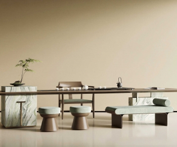 New Chinese Style Tea Tables And Chairs-ID:579936983