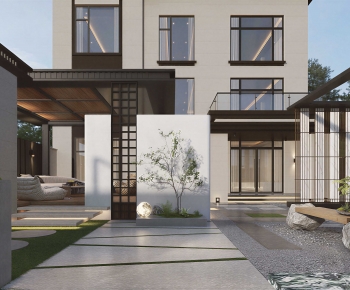 Modern Courtyard/landscape-ID:382040021