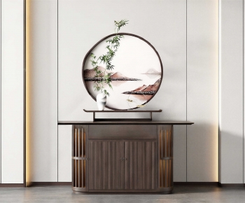 New Chinese Style Entrance Cabinet-ID:479118117