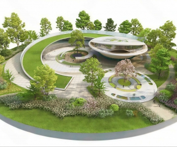 Modern Park Landscape-ID:396029973