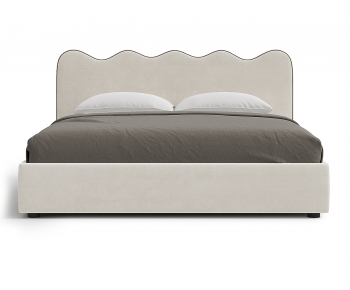 Modern Double Bed-ID:724214087
