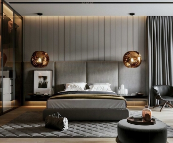 Modern Double Bed-ID:334773068