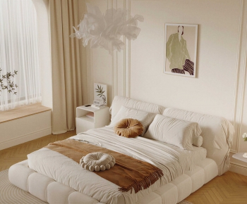 Modern Double Bed-ID:254942891