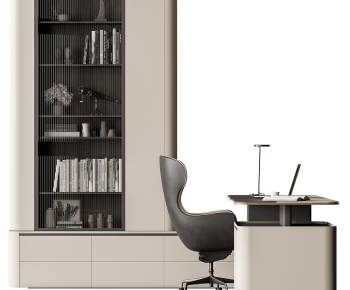 Modern Office Desk And Chair-ID:410654079