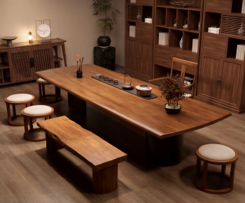 New Chinese Style Tea Tables And Chairs-ID:655440099