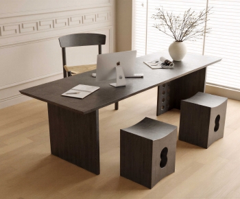 Modern Computer Desk And Chair-ID:620529895