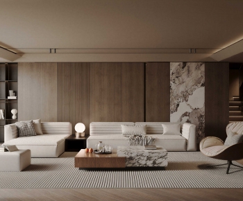 Modern A Living Room-ID:666297914