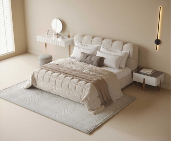 Modern Double Bed-ID:244851158