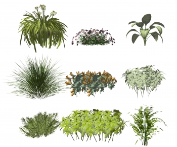 Modern Flowers And Grass-ID:131599921