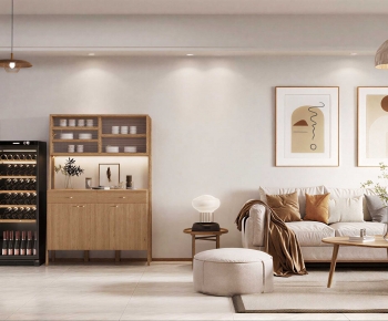 Modern A Living Room-ID:605509043