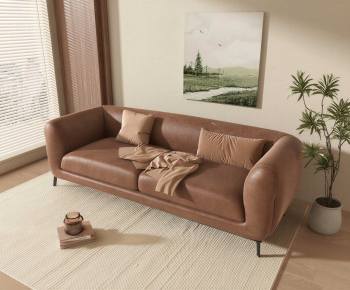 Modern Three-seat Sofa-ID:581624036