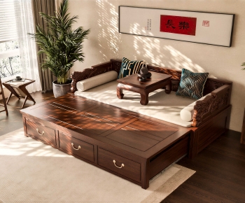 New Chinese Style Arhat Bed-ID:106101056