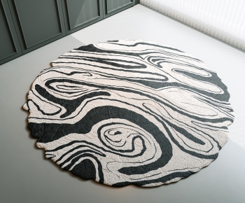 Modern Circular Carpet-ID:608251097