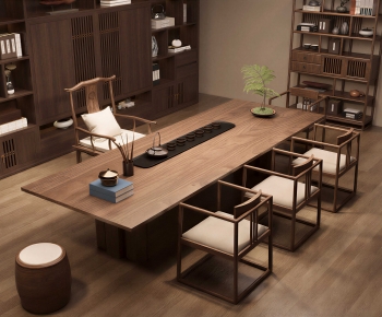 New Chinese Style Tea Tables And Chairs-ID:873719936