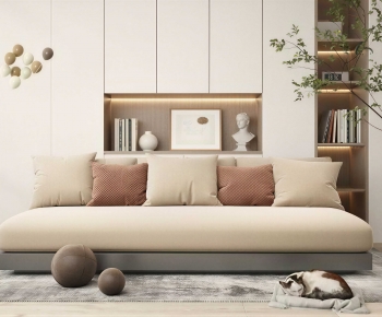 Modern Three-seat Sofa-ID:457149037