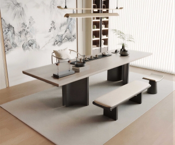 New Chinese Style Tea Tables And Chairs-ID:198327068