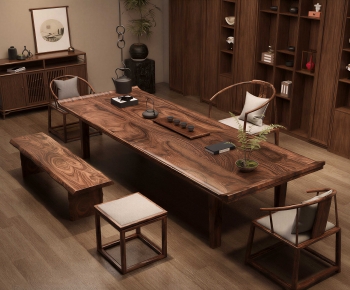 New Chinese Style Tea Tables And Chairs-ID:309863098