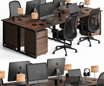 Modern Office Desk And Chair-ID:156537068