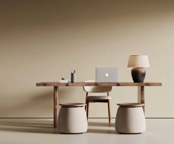 Modern Computer Desk And Chair-ID:635312085