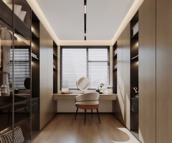 Modern Clothes Storage Area-ID:812349397