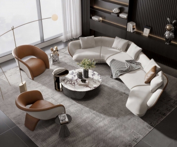 Modern Curved Sofa-ID:408216008