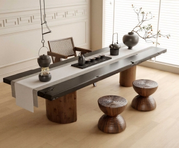 New Chinese Style Tea Tables And Chairs-ID:853883036