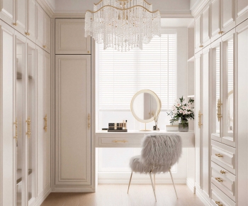 Modern Clothes Storage Area-ID:876334915