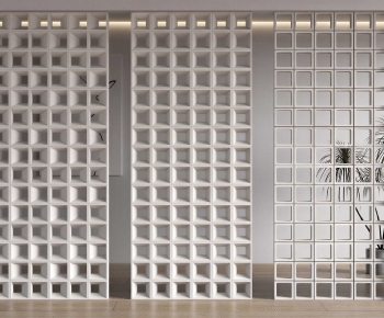 Modern Cement Brick Screen Partition-ID:751473908