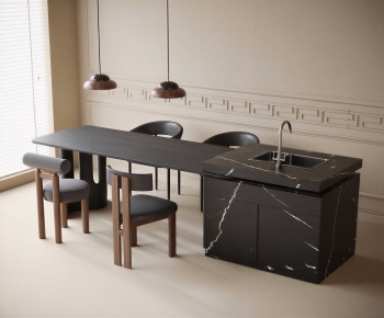 Modern Dining Table And Chairs-ID:990581042