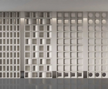 Modern Cement Brick Screen Partition-ID:552912007