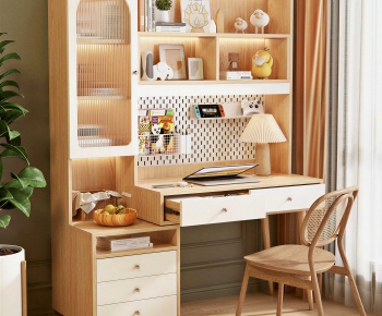 Nordic Style Computer Desk And Chair-ID:405123959