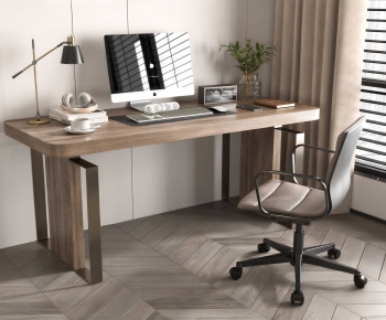 Modern Computer Desk And Chair-ID:156191117