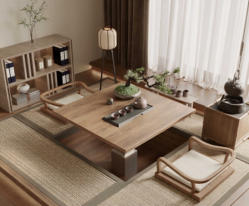 New Chinese Style Tea Tables And Chairs-ID:358729428