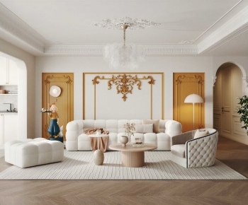 French Style A Living Room-ID:476265915