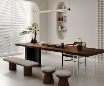 New Chinese Style Tea Tables And Chairs-ID:681638969