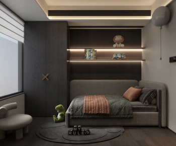 Modern Boy's Room And Son's Room-ID:380989076