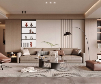 Modern A Living Room-ID:741841085