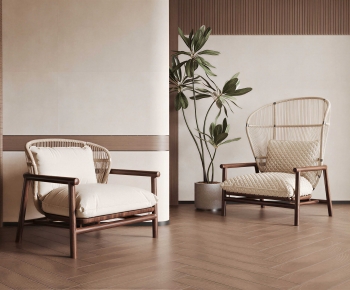 Wabi-sabi Style Lounge Chair-ID:972562078