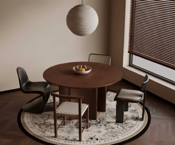 Modern Dining Table And Chairs-ID:408462055