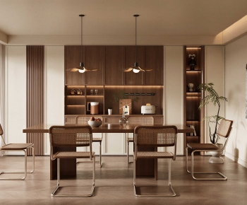 Wabi-sabi Style Dining Room-ID:922671084