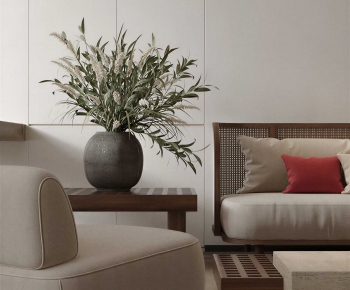 Modern Potted Green Plant-ID:938785082