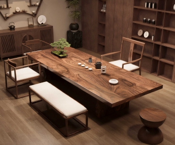 New Chinese Style Tea Tables And Chairs-ID:852482089