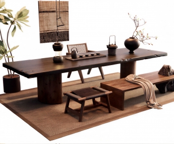 Wabi-sabi Style Tea Tables And Chairs-ID:856442934