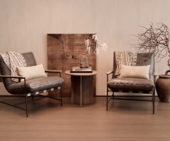 Wabi-sabi Style Lounge Chair-ID:577713972