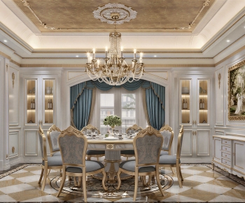 European Style Dining Room-ID:624726068
