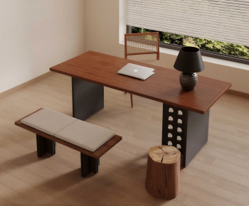 Modern Computer Desk And Chair-ID:181974894