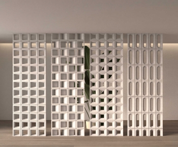 Modern Cement Brick Screen Partition-ID:767059317