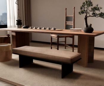 New Chinese Style Tea Tables And Chairs-ID:830764065